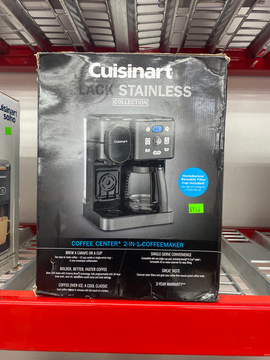 Cuisinart Coffee Center 2-in-1 Coffee Maker Black Stainless