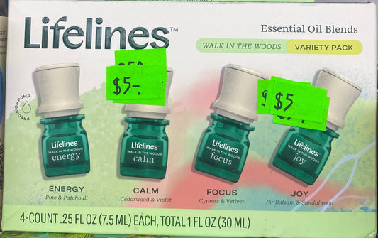 Lifelines Essential Oil Blends Variety Pack