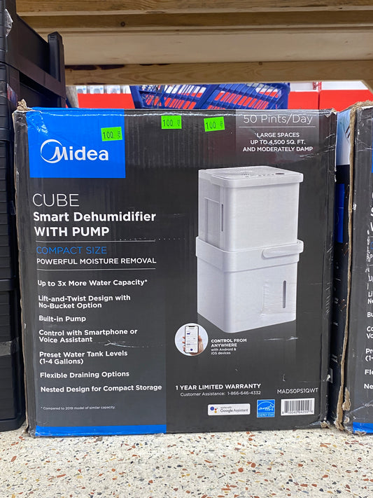 Midea Cube Smart Dehumidifier with Pump