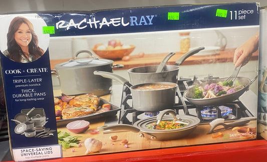 Rachael Ray Cook Create 11 Piece Nonstick Cookware Set