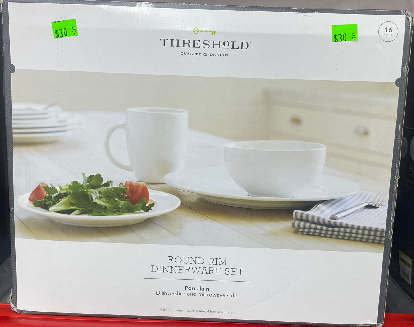 Threshold 16-Piece Round Rim Dinnerware Set