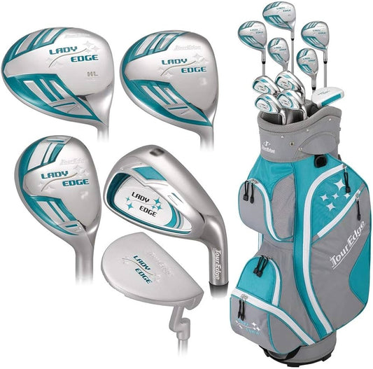 TourEdge 2020 Lady Left Hand Golf Clubs (Turquoise)