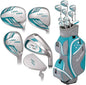 TourEdge 2020 Lady Left Hand Golf Clubs (Turquoise)